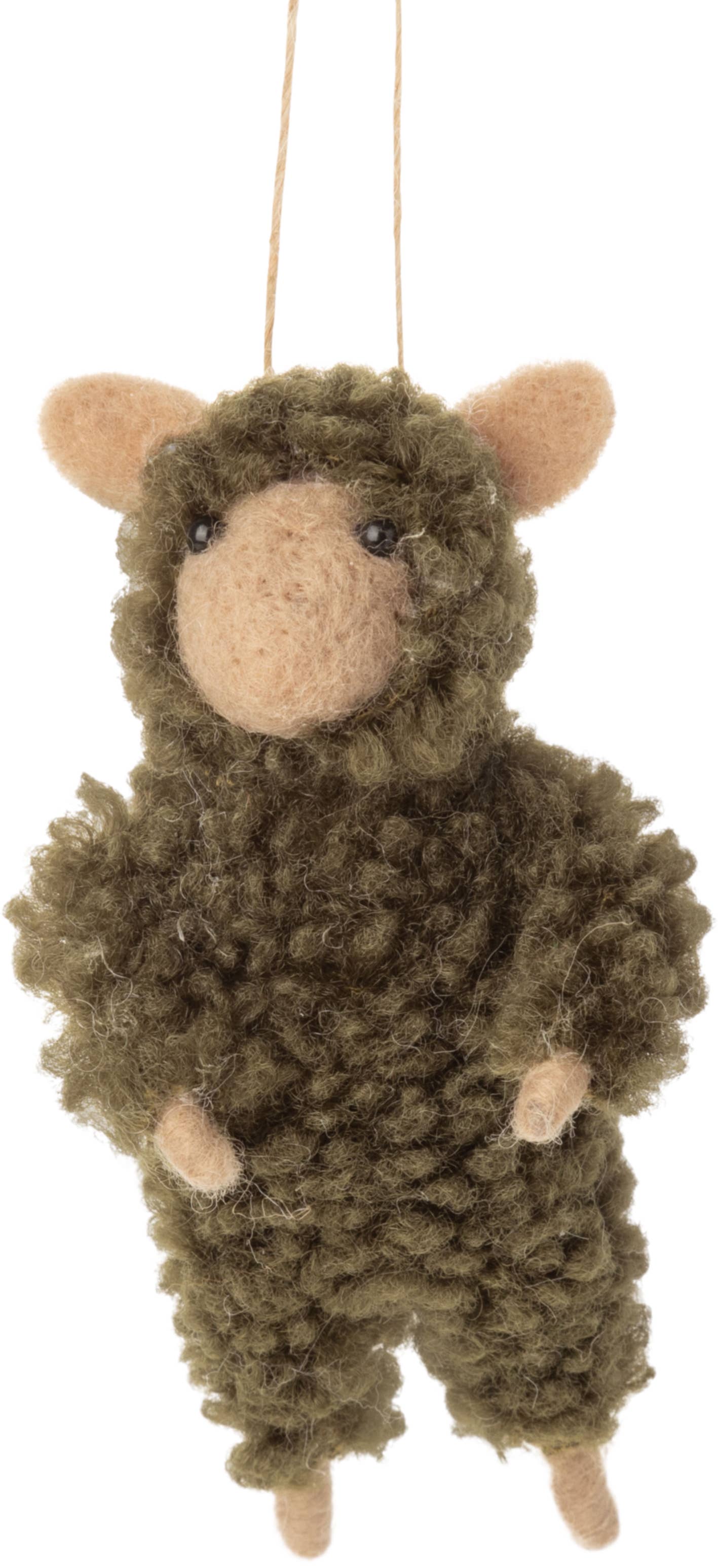 wooly stand sheep ornament
