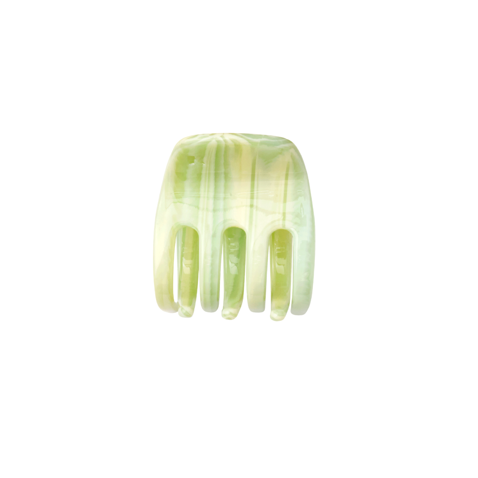 small hair claw clip — minty