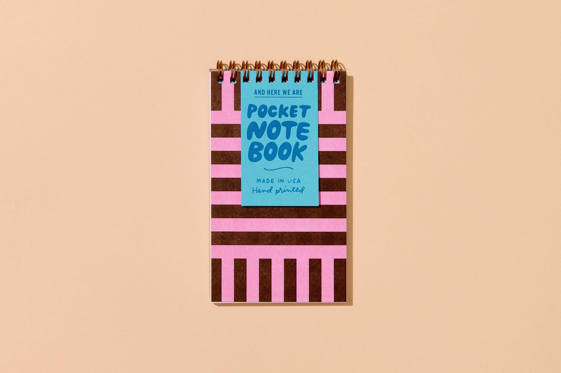 riviera letterpress pocket spiral notebook