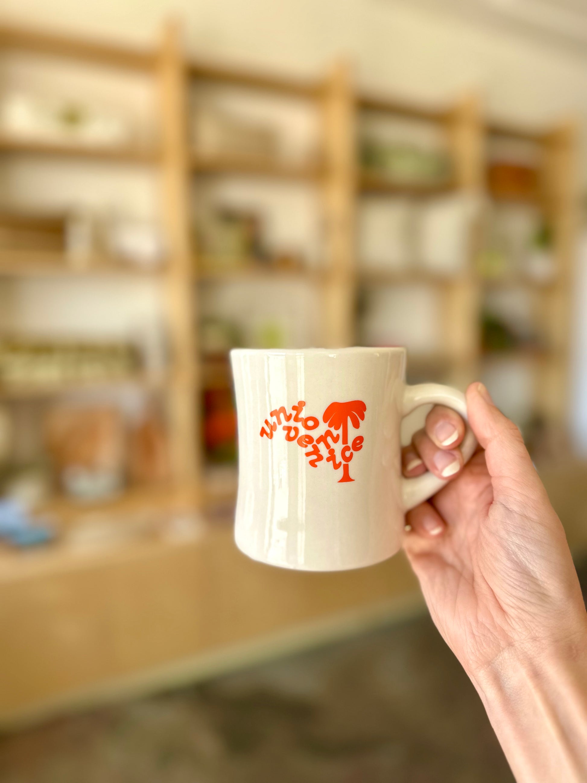 union venice palm tree mug
