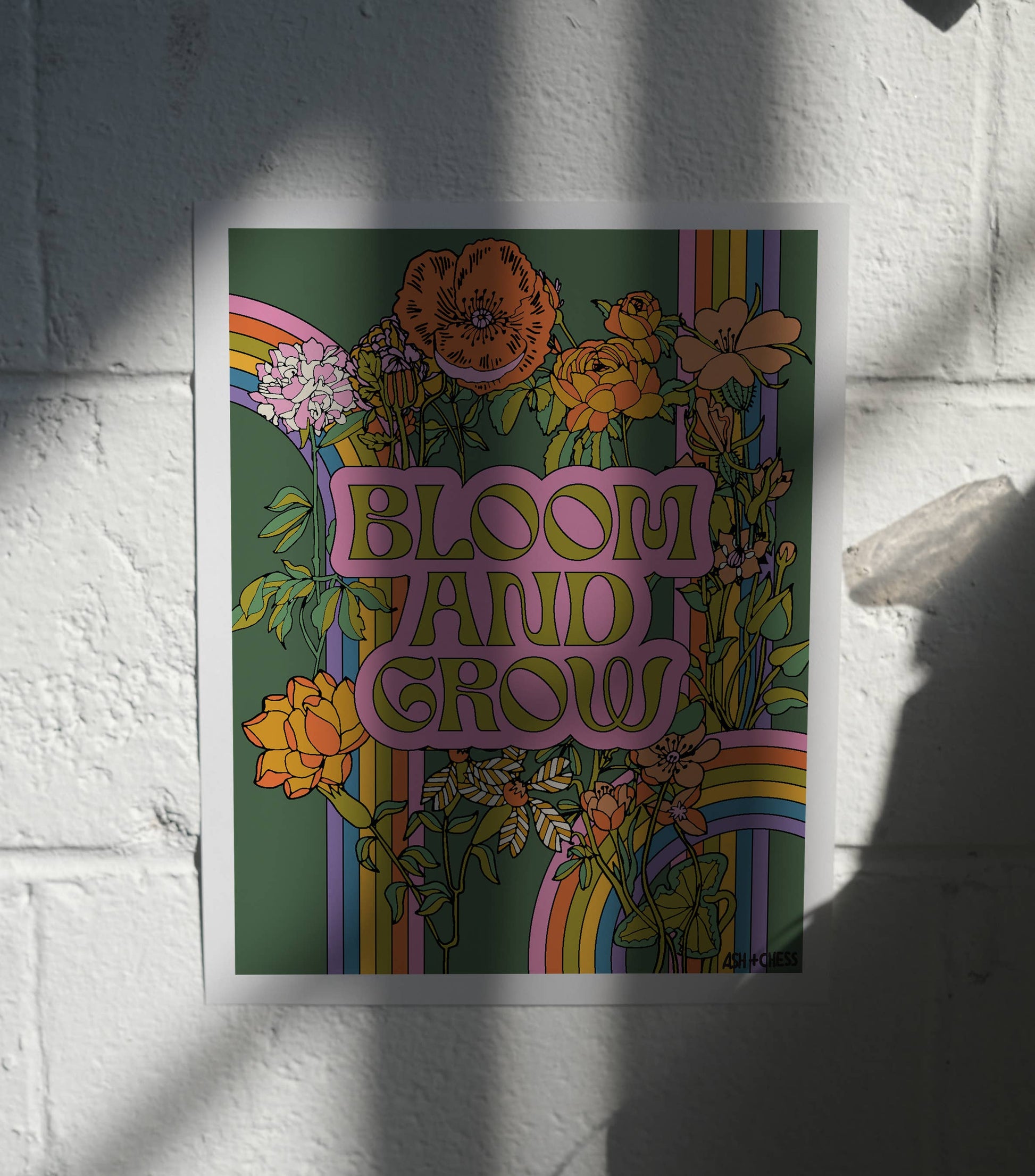 11" x 14" bloom and grow print