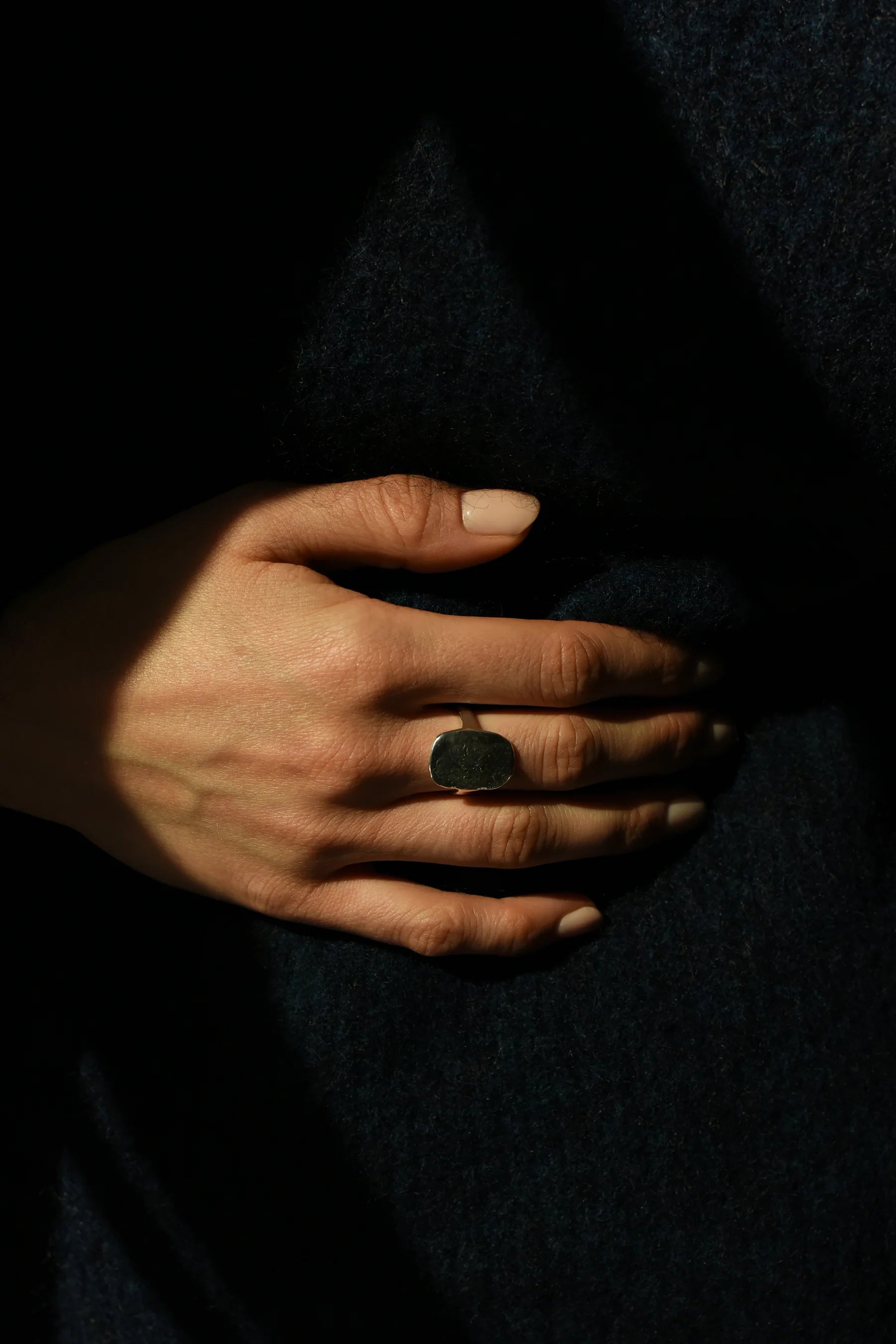 handmade block ring