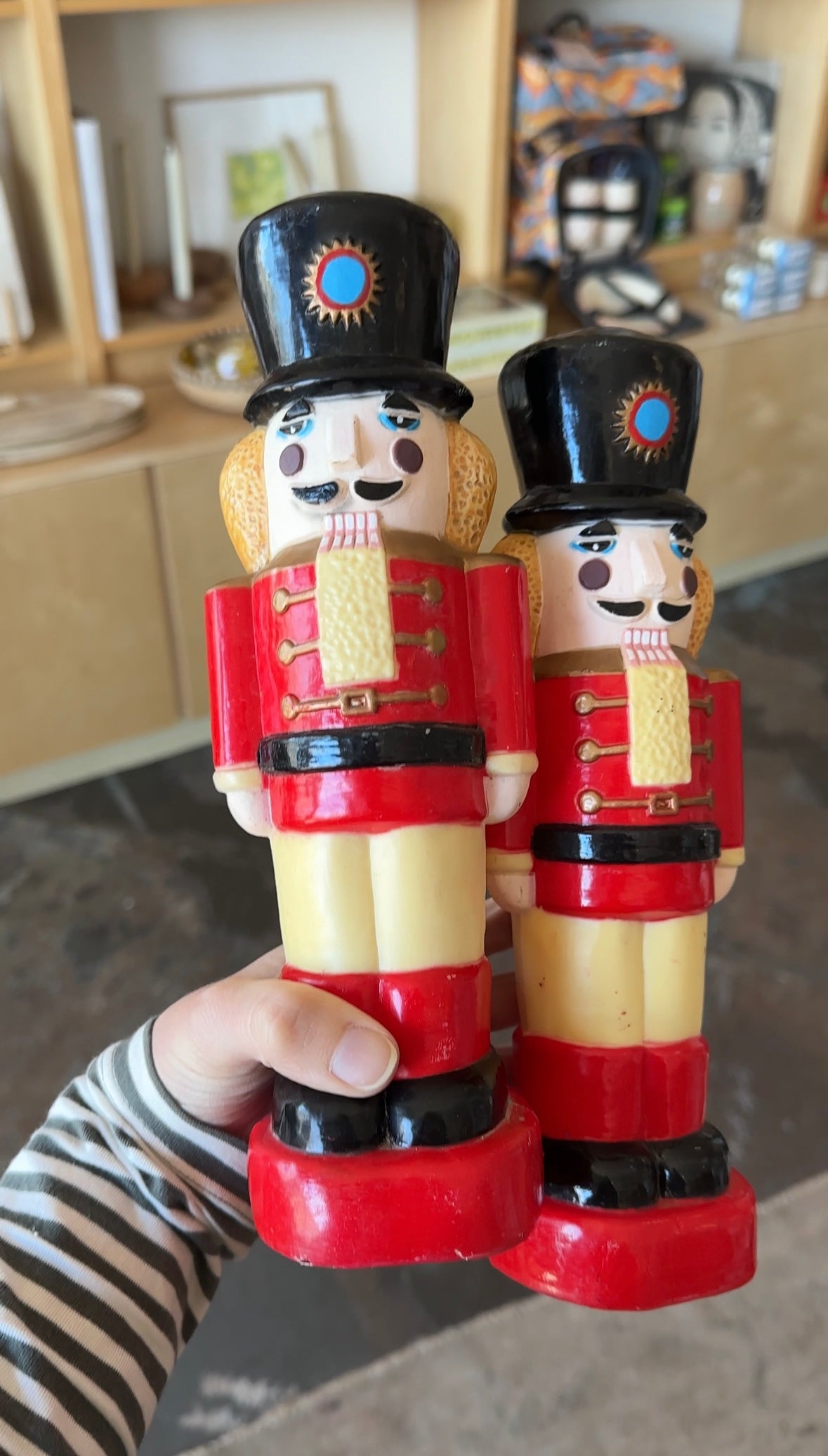 vintage blow mold nutcracker