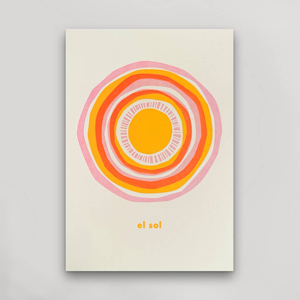 el sol postcard