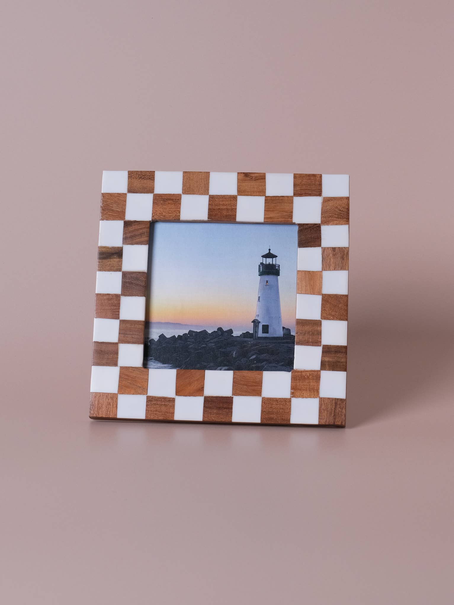 checkered photo frame 5x5