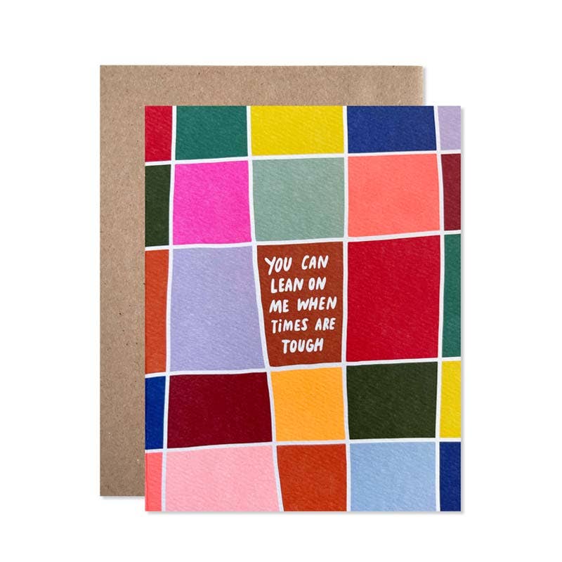 lean on me card