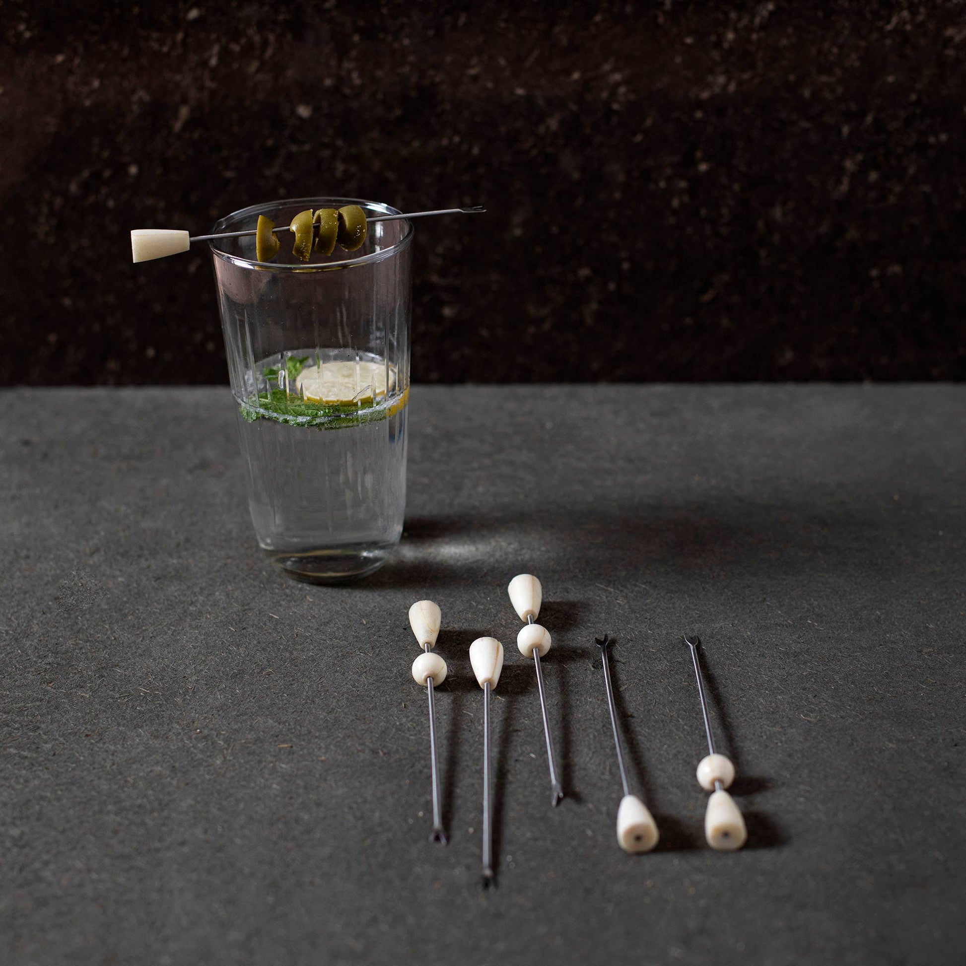 blanco cocktail picks assorted set of 6