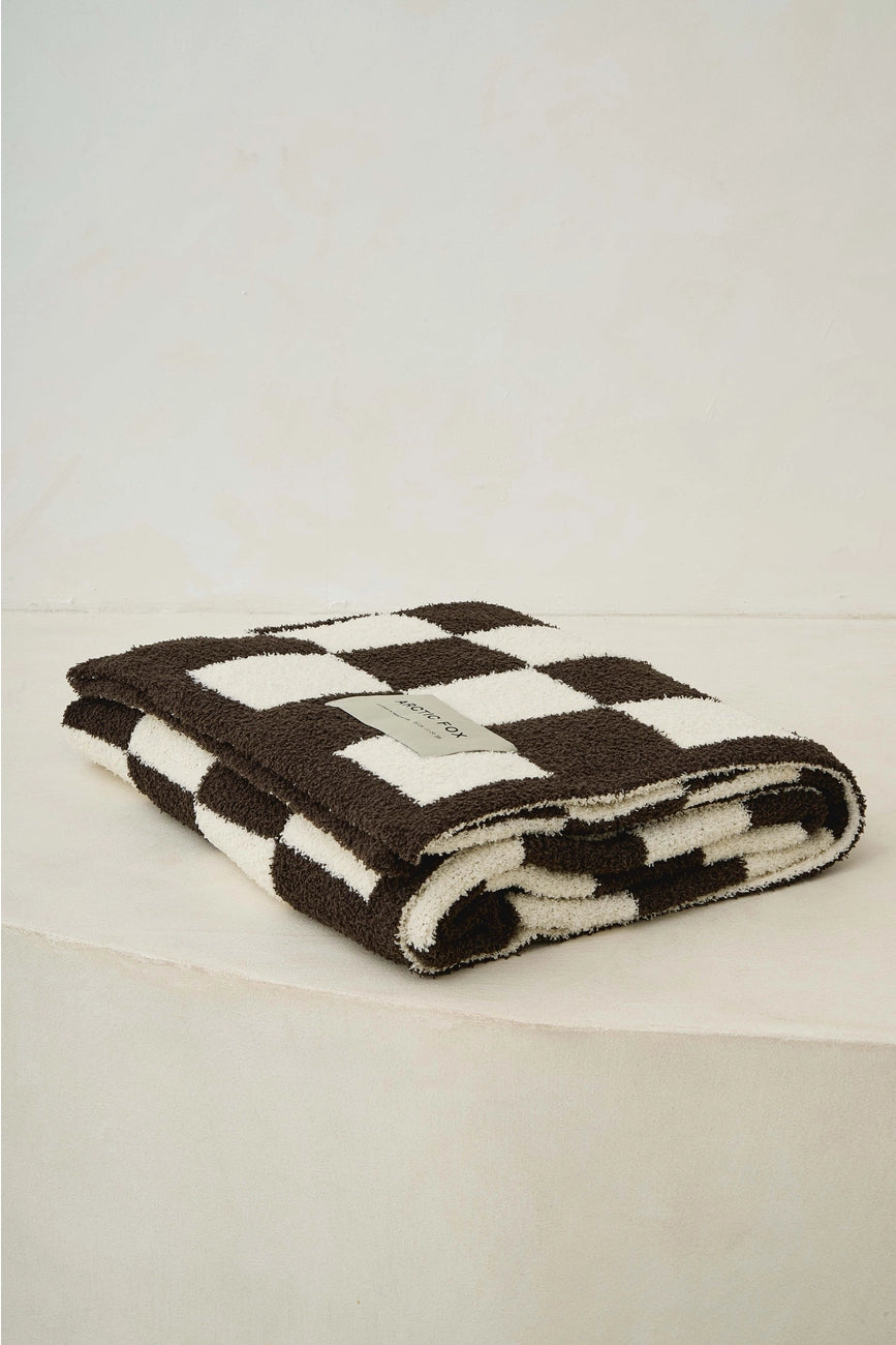 the teddy throw - 100% recycled - checkered