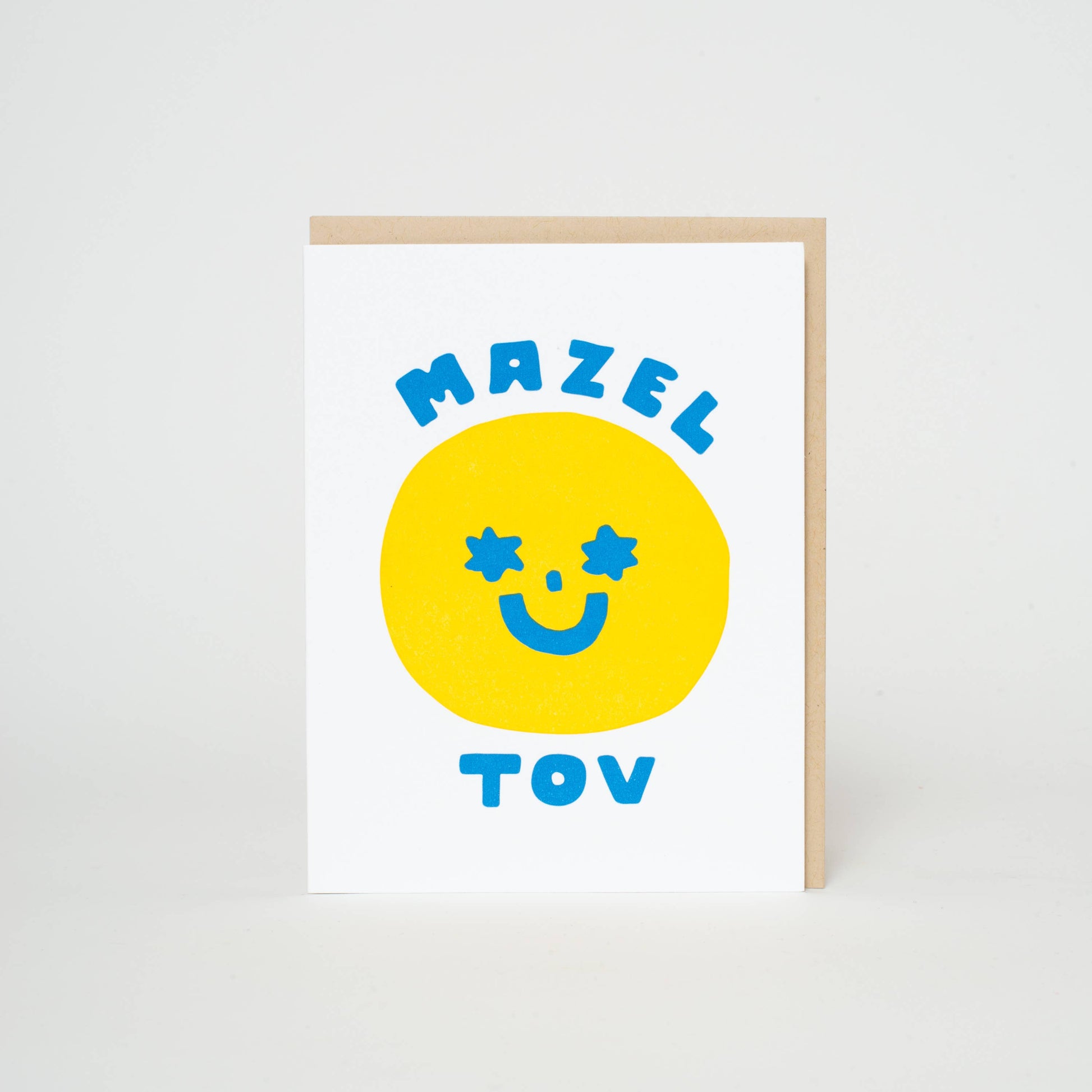 mazel tov congratulations letterpress greeting card