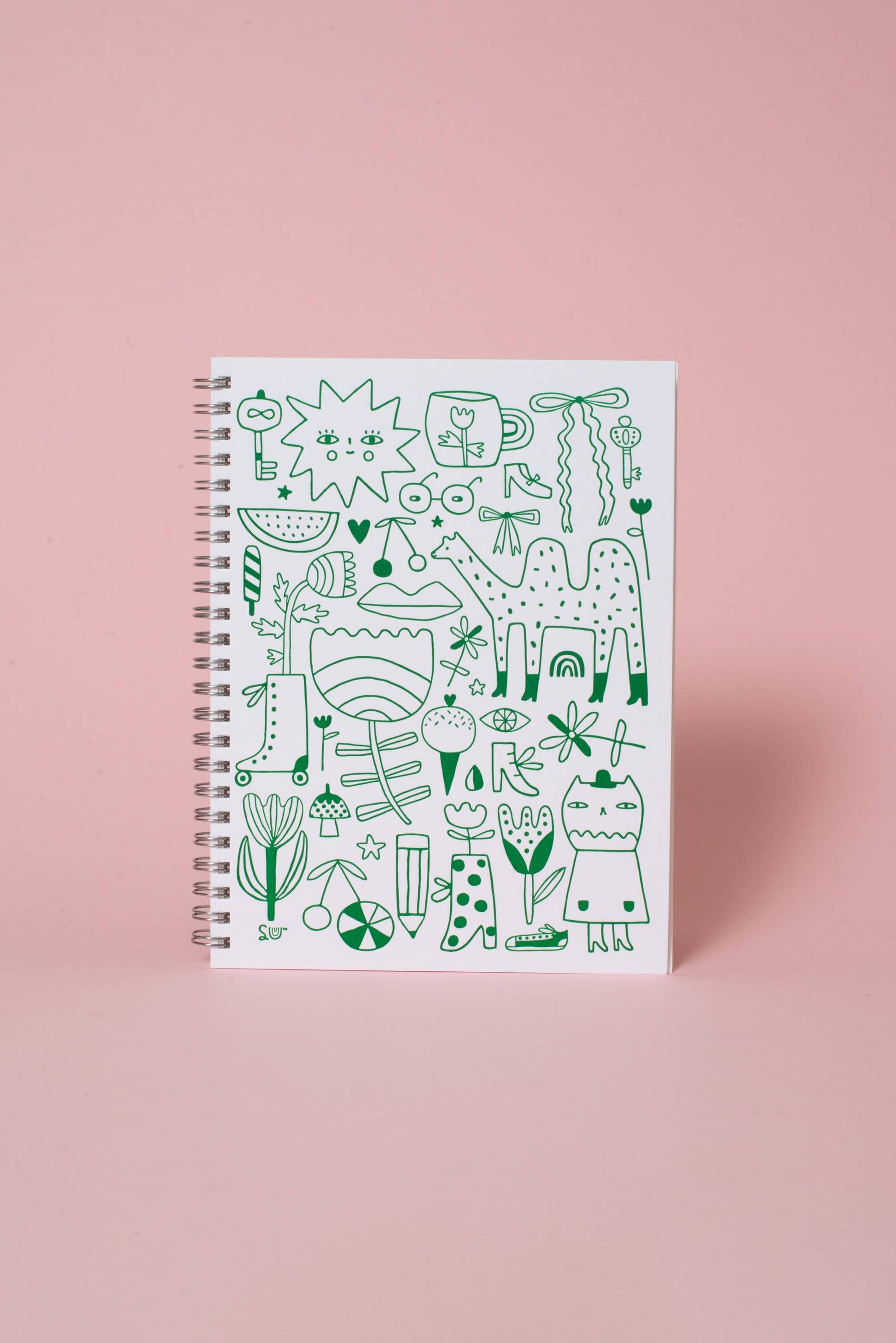 doodles letterpress notebook