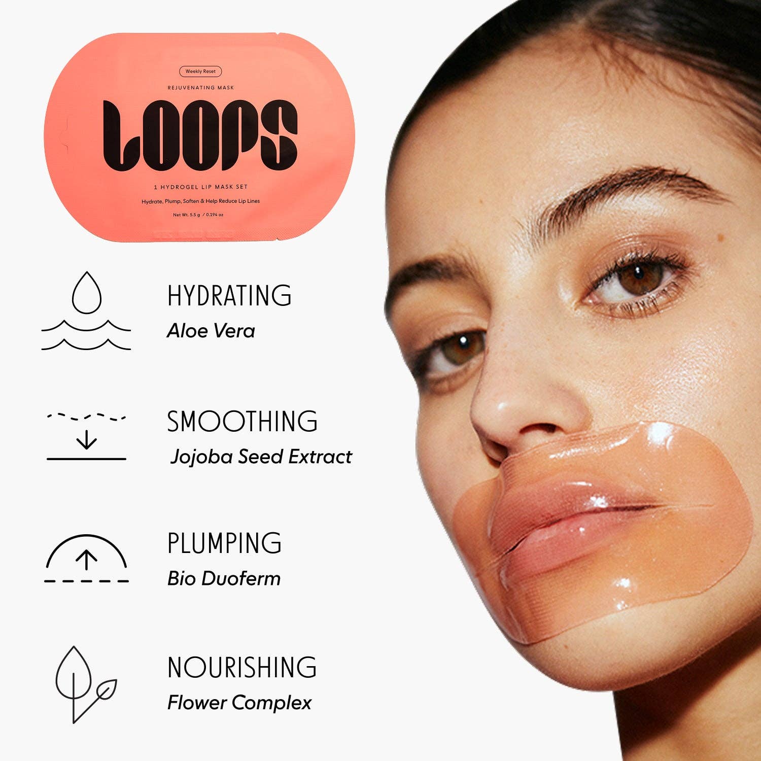weekly reset single lip mask