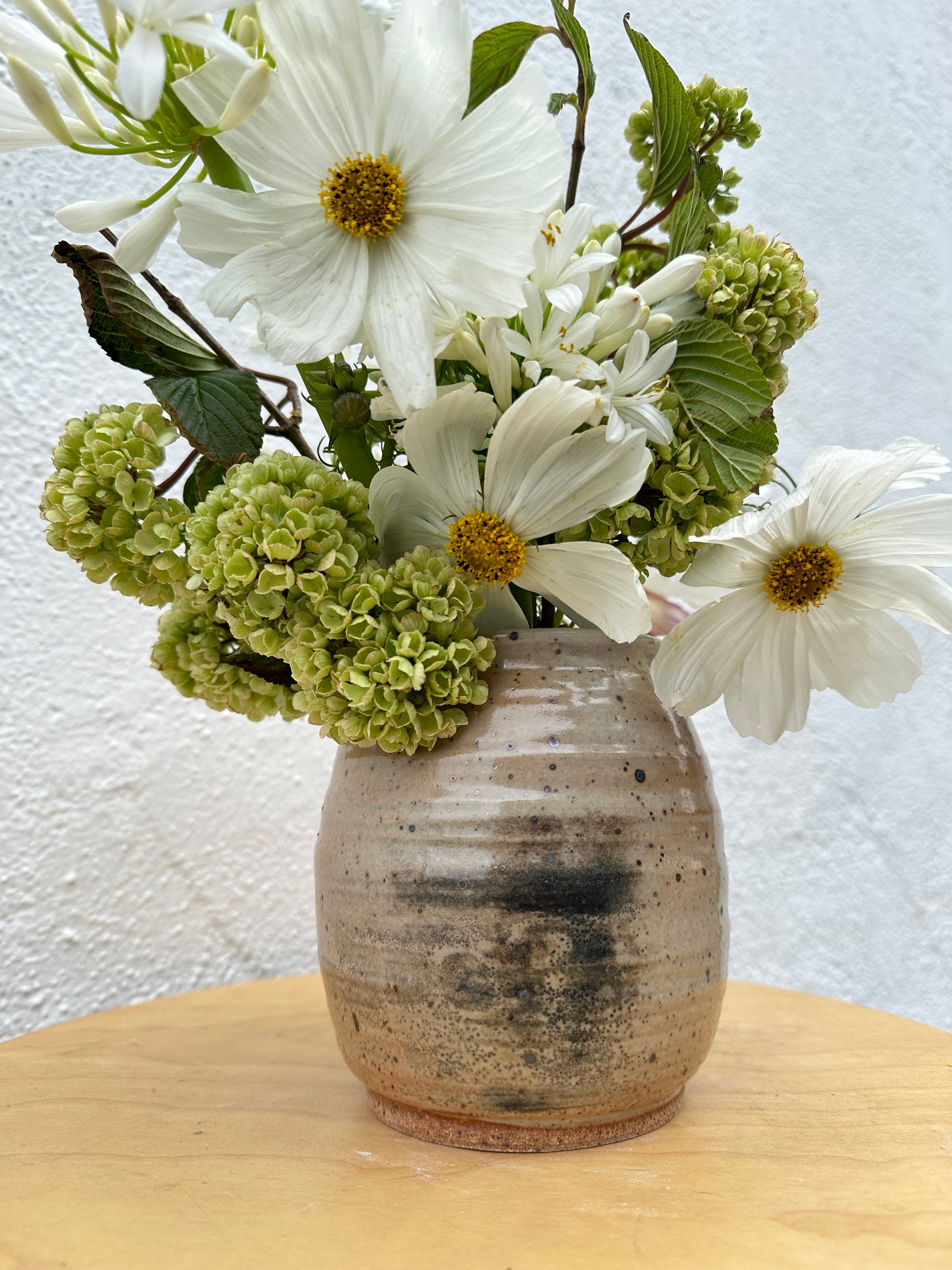 wild roots goldie speckled medium vase with carbon trapping