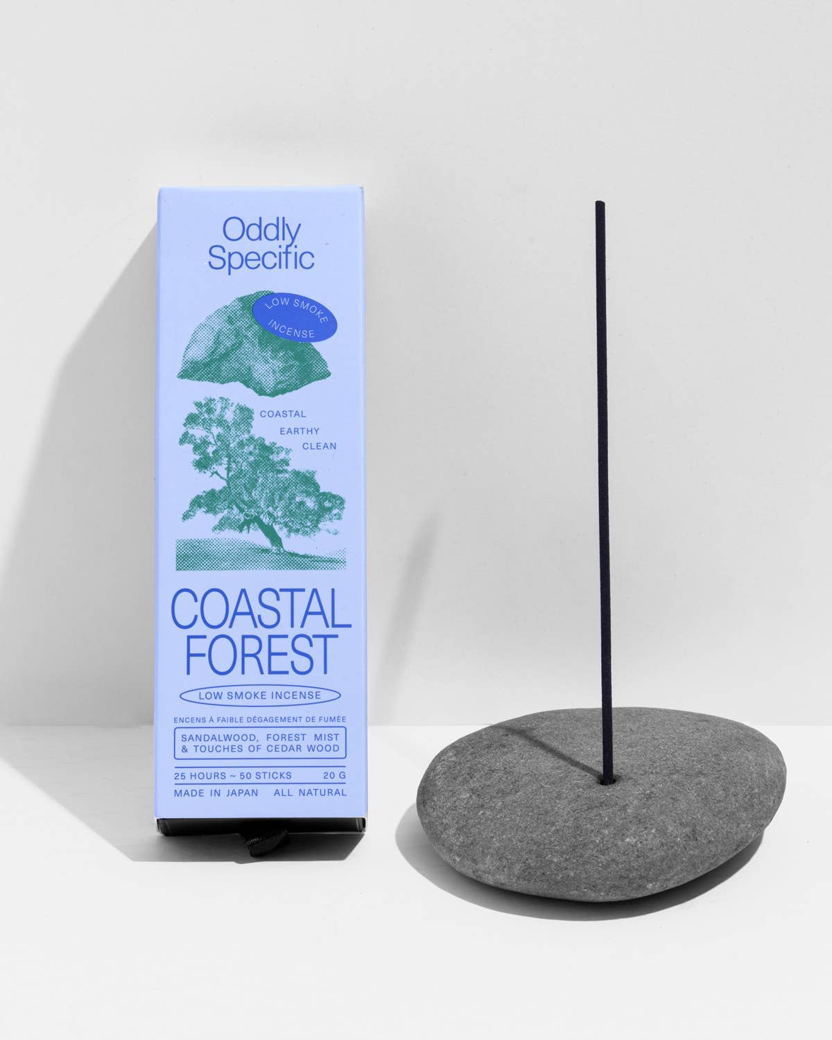 low smoke incense, made in japan, natural | coastal forest