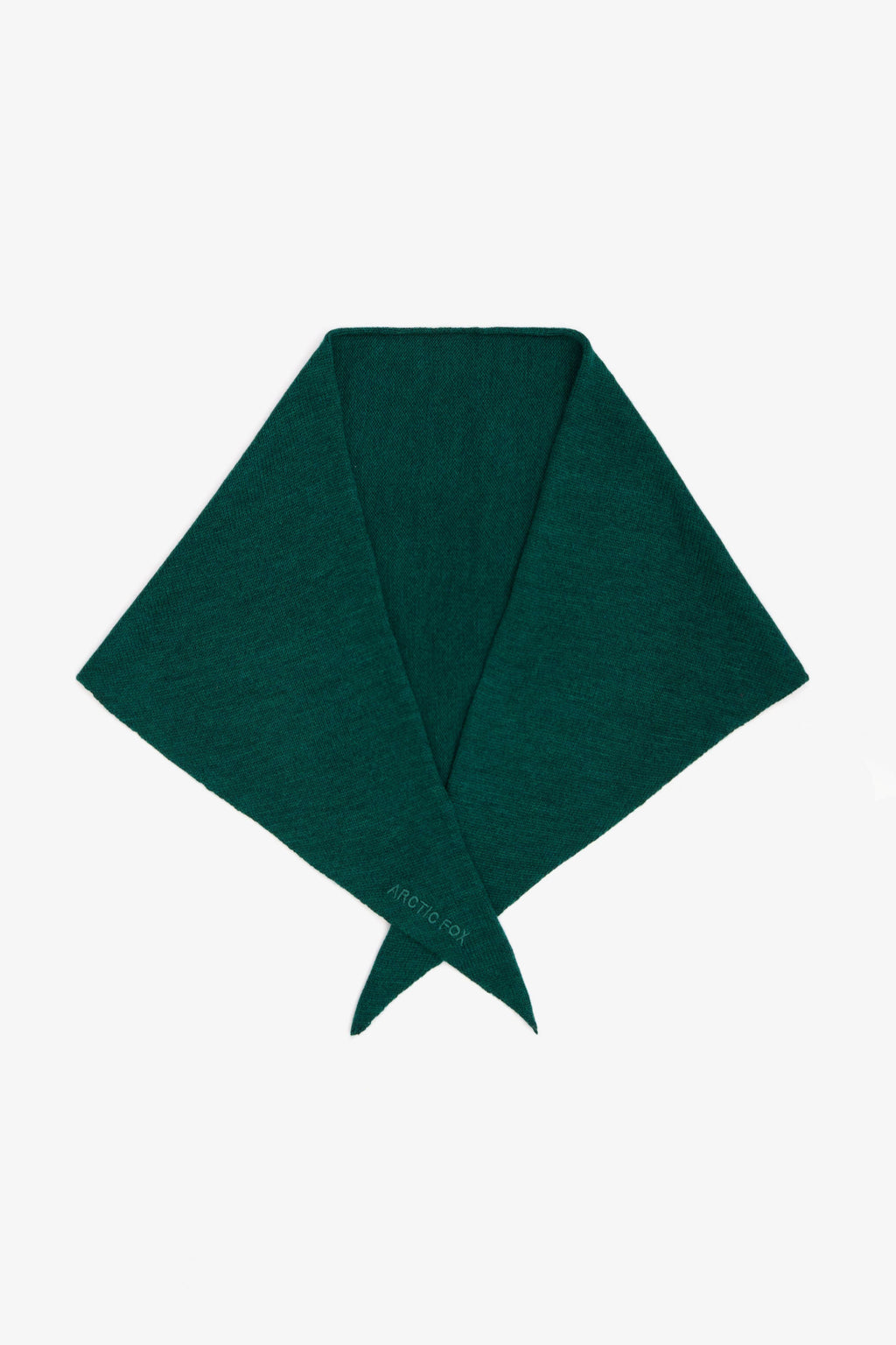 merino wool triangle scarf - alpine fern
