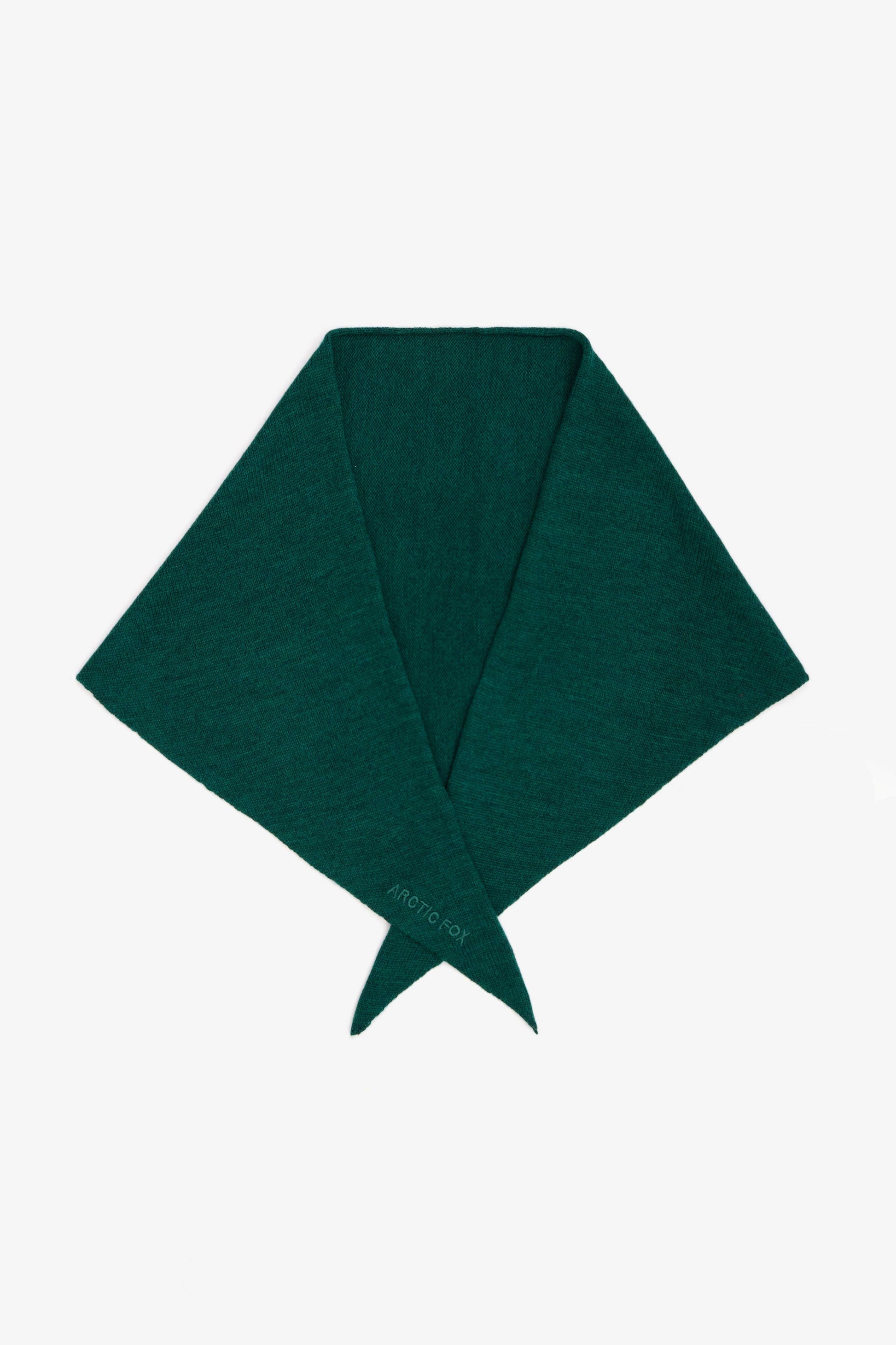 merino wool triangle scarf - alpine fern