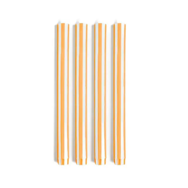 stripe dinner candle - singles!