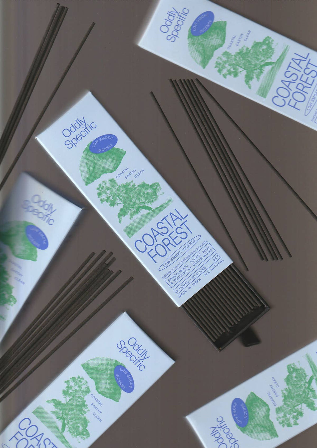 low smoke incense, made in japan, natural | coastal forest