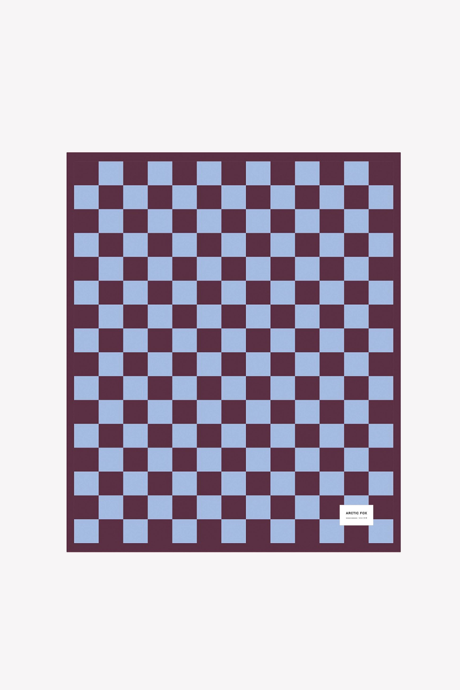 the teddy throw - 100% recycled - checkered