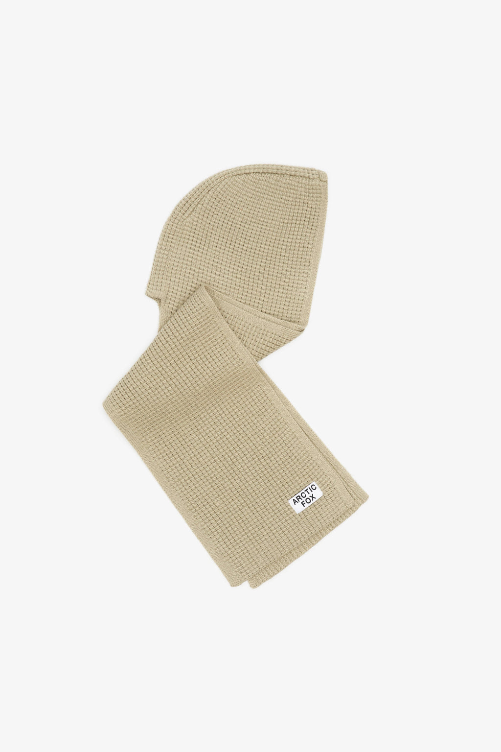 the recycled bottle hooded scarf