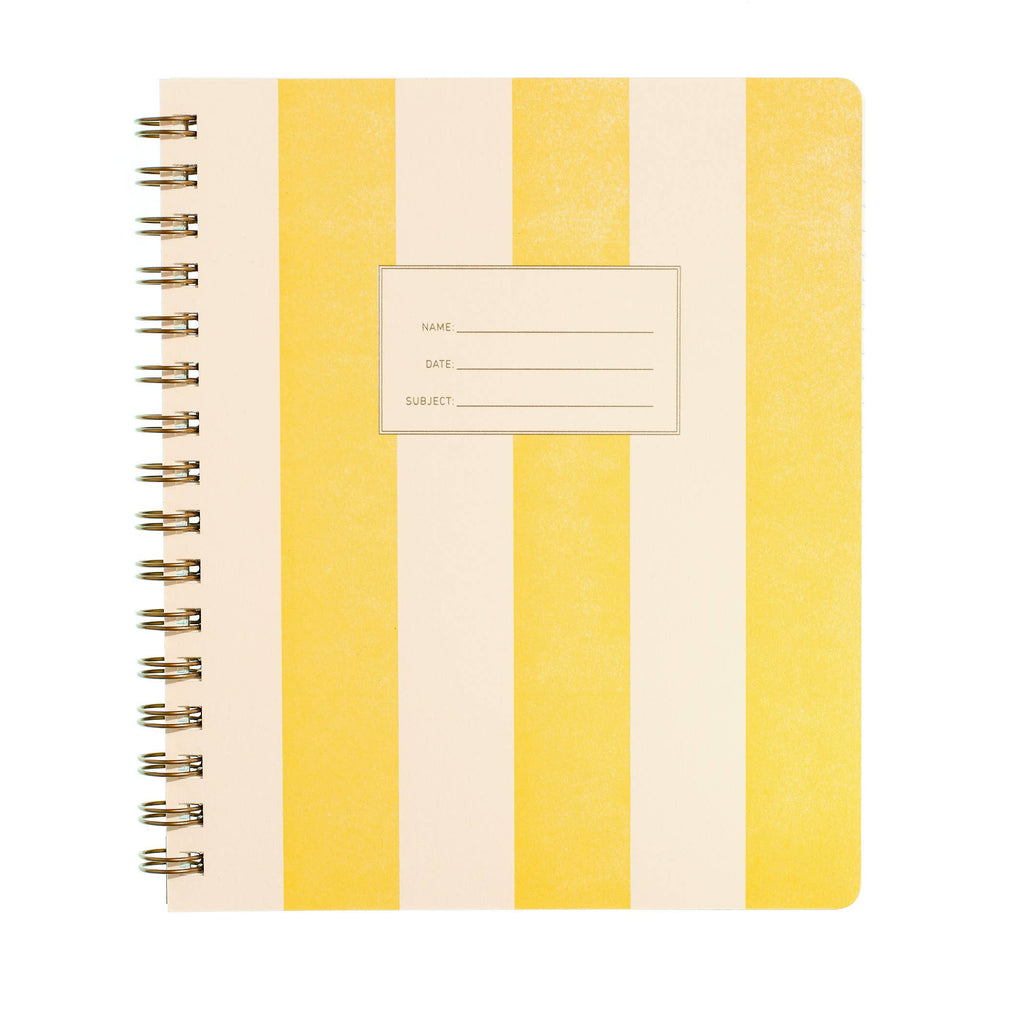 standard notebook - yellow stripe