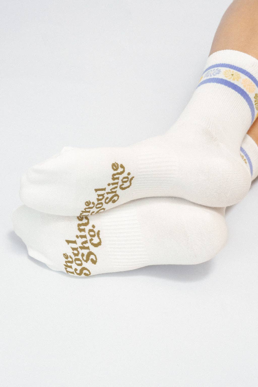 flower crown knit ankle sock by soulshine co