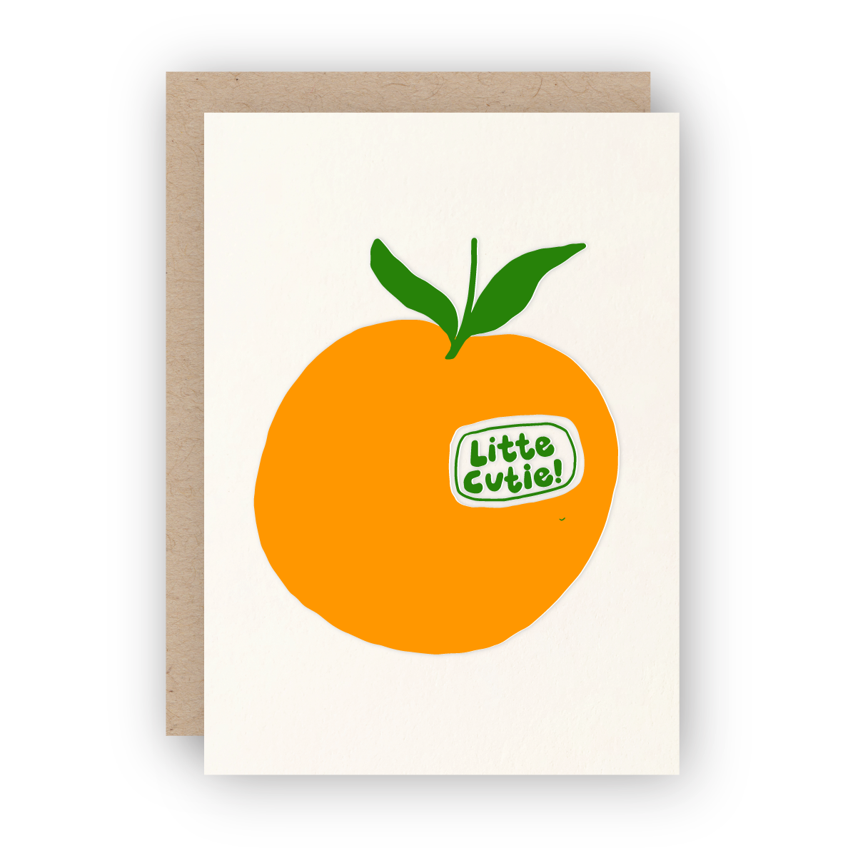 little cutie letterpress greeting card