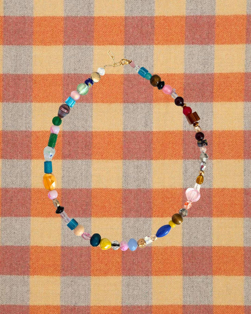 whimsy mixed gemstone necklace