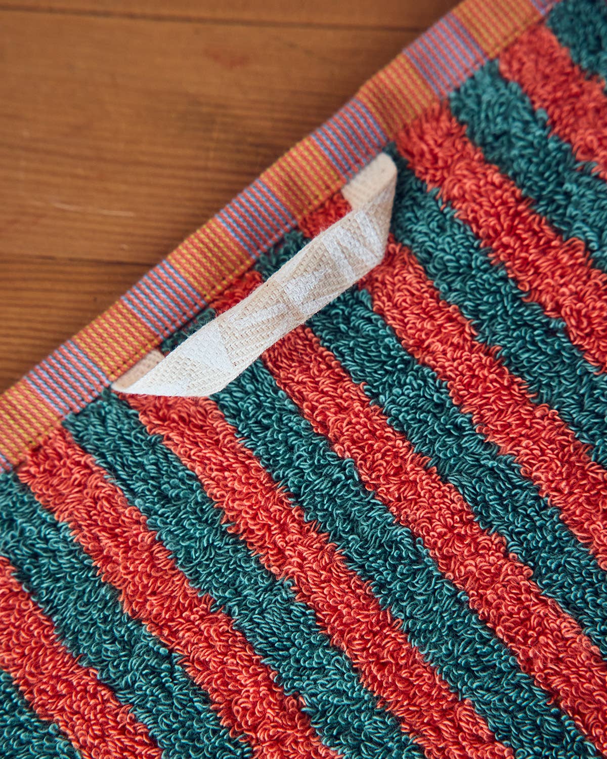 dragonfly stripe cotton terry hand towel