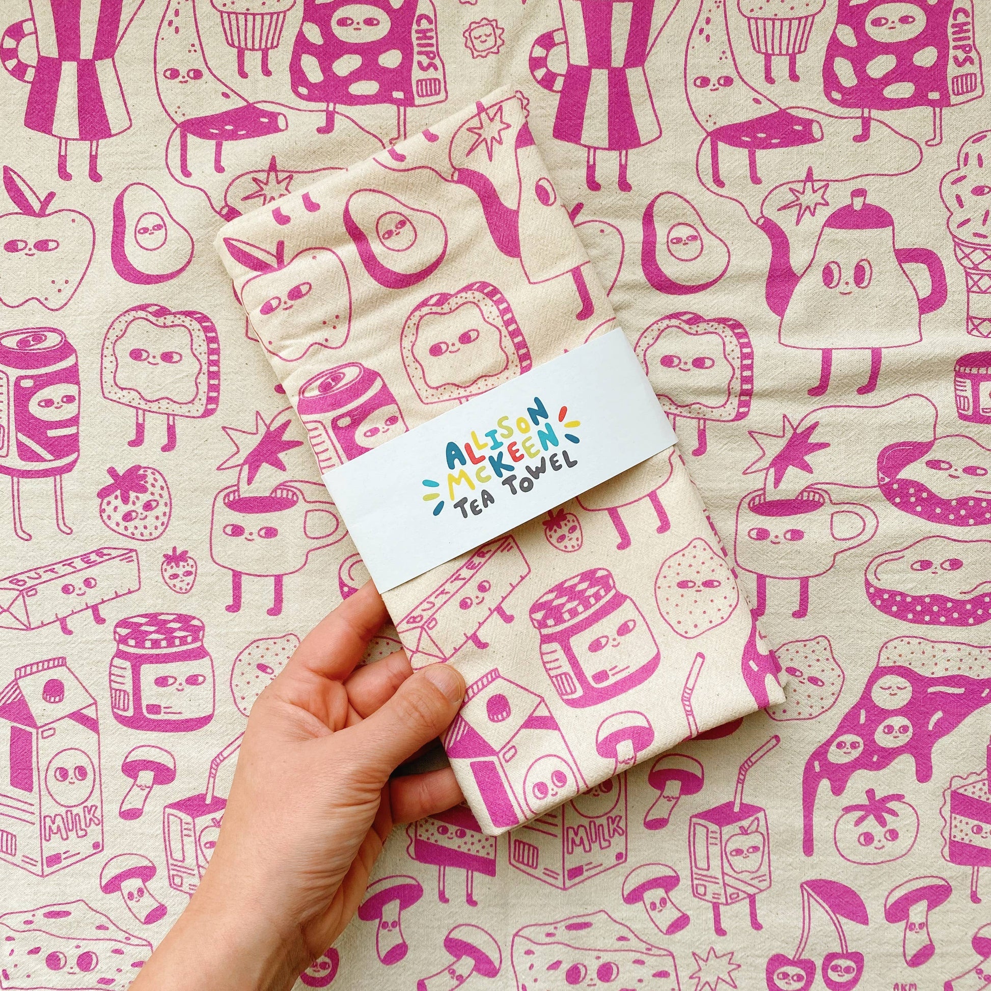 tea towel - food friends