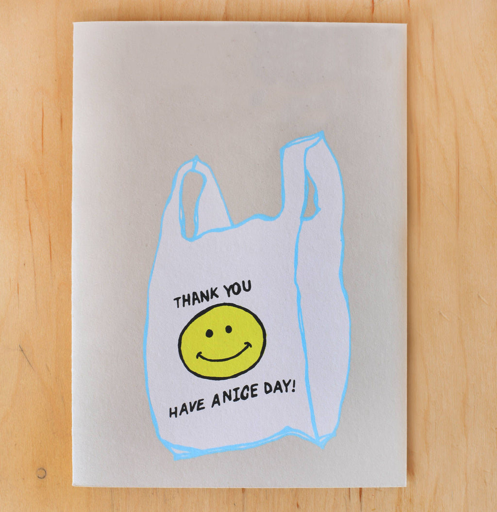 thank you bag greeting card