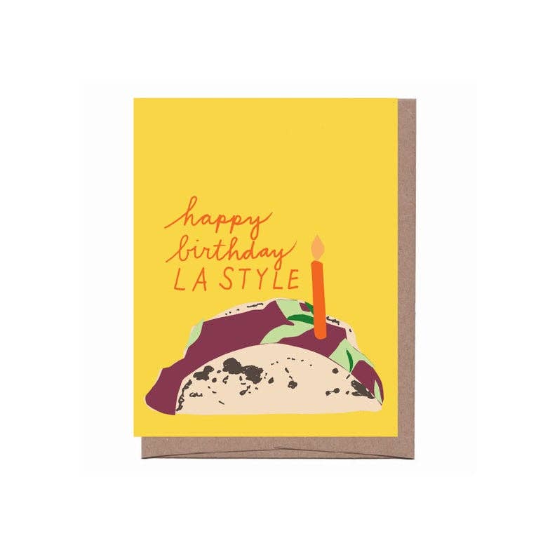 city taco birthday greeting card