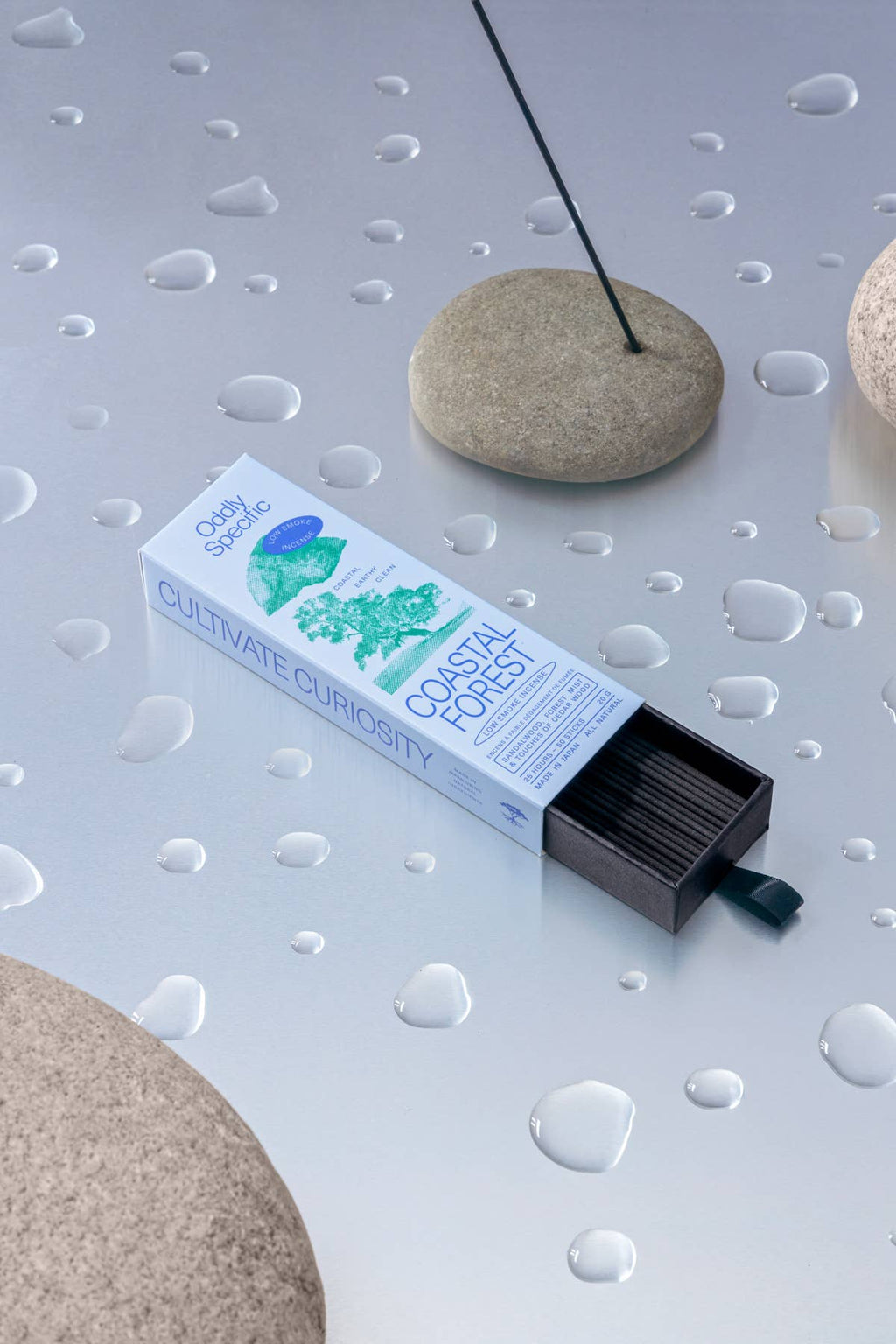 low smoke incense, made in japan, natural | coastal forest