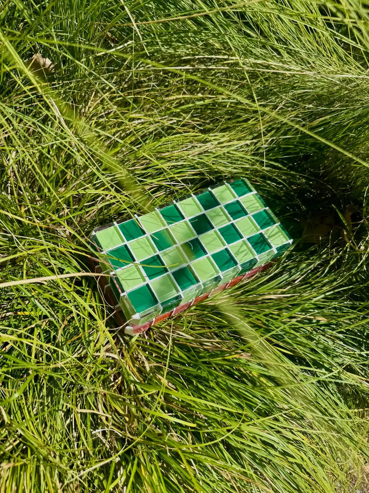 handmade glass tile display piece (big chunk)