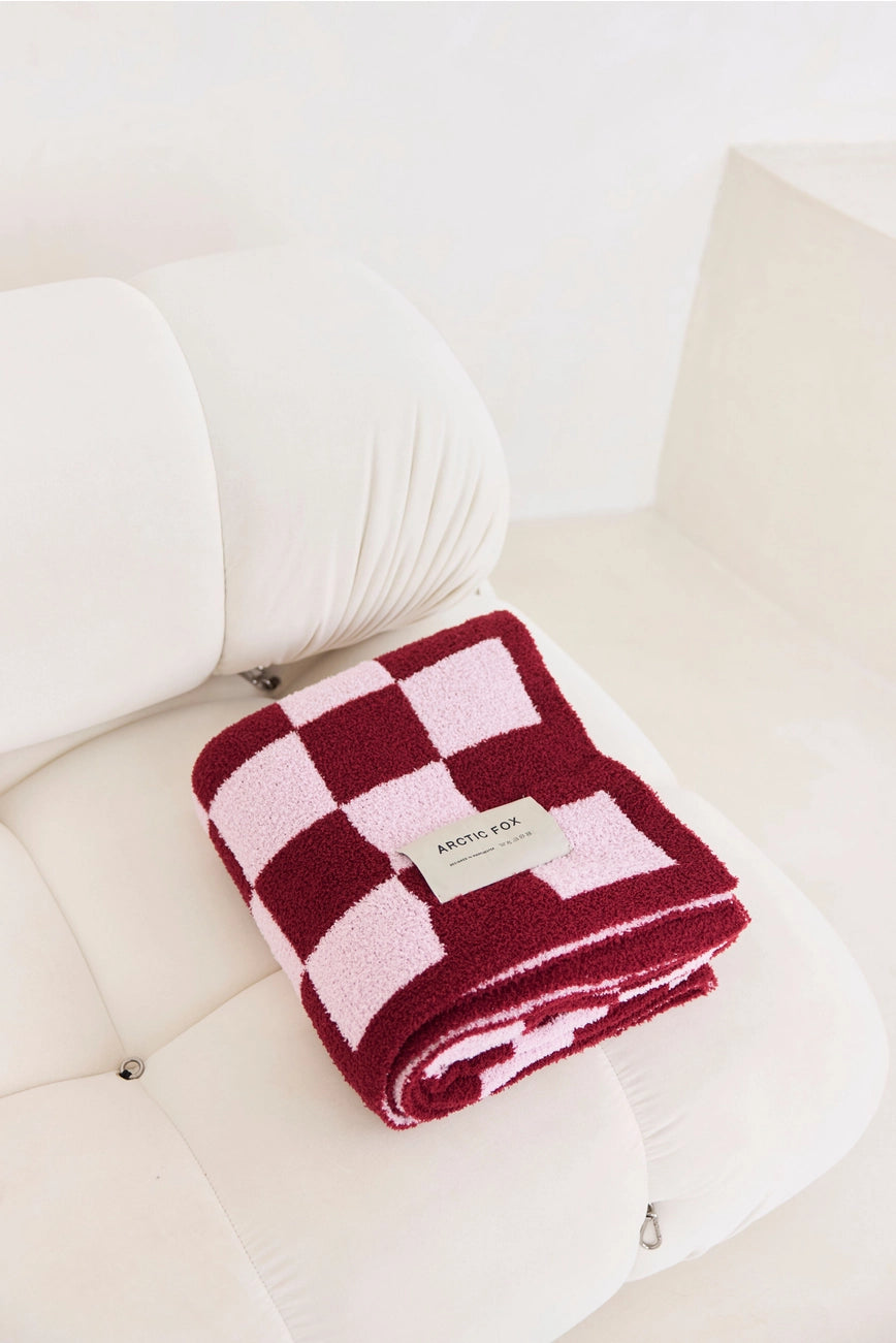 the teddy throw - 100% recycled - checkered
