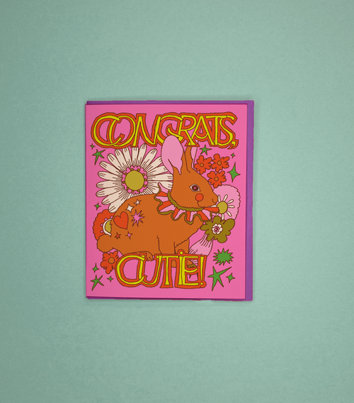 card - congrats cutie!