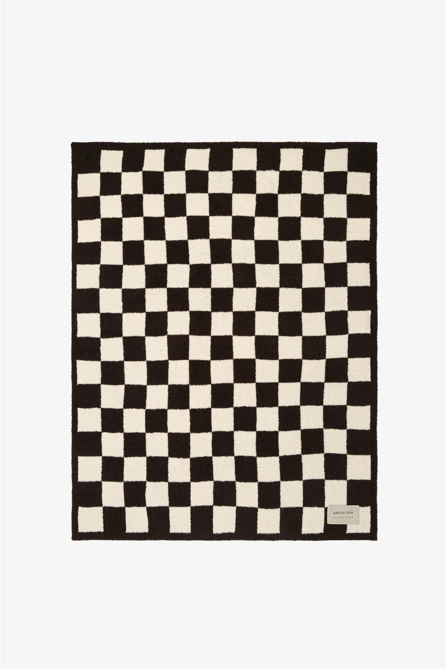 the teddy throw - 100% recycled - checkered