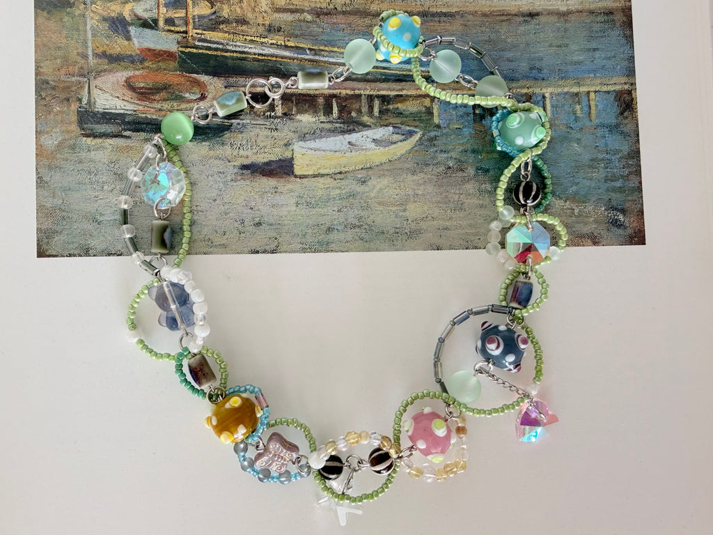 beaded bubble necklace