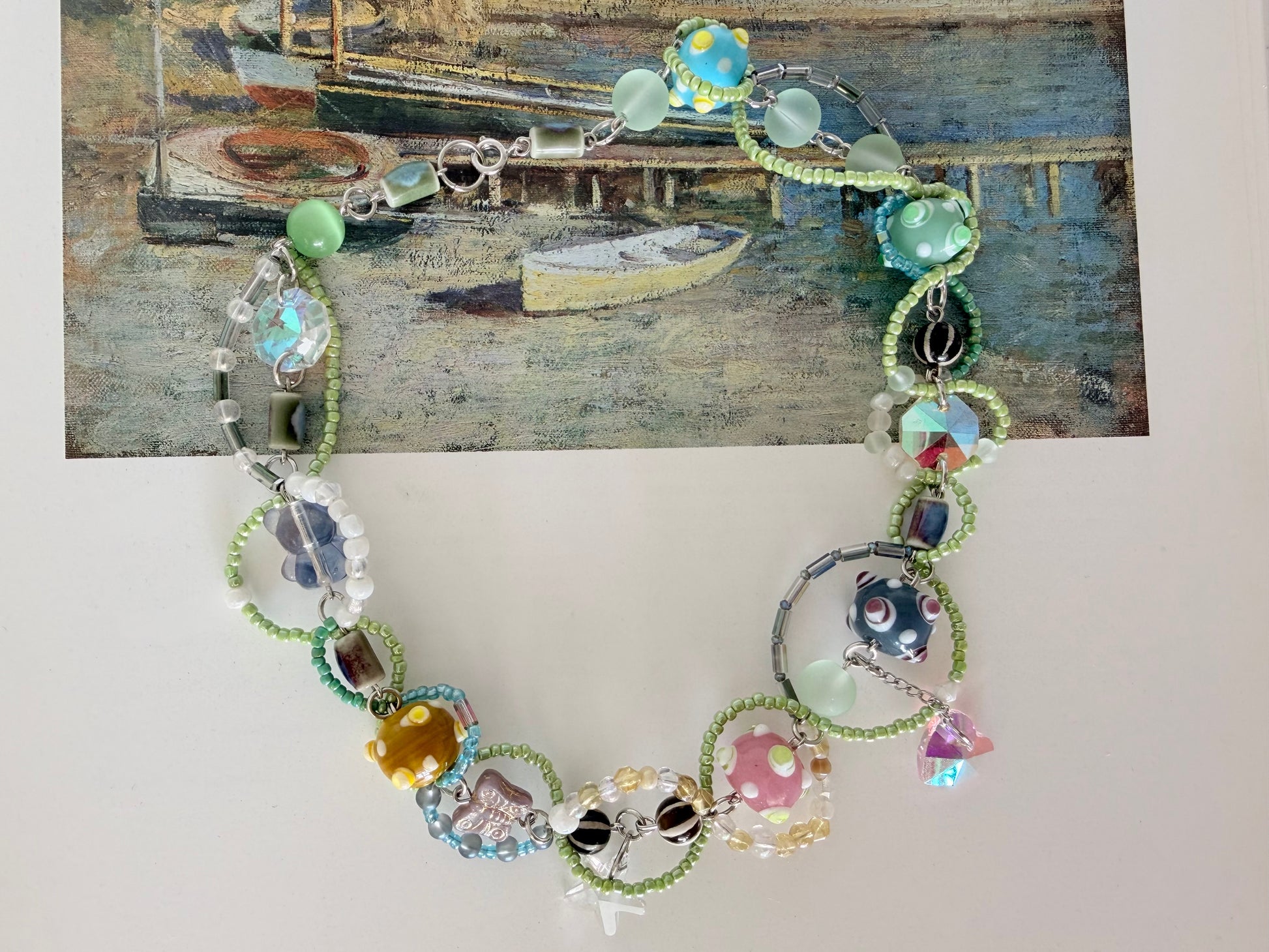 beaded bubble necklace