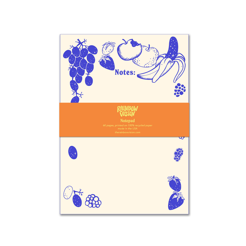 space fruit notepad