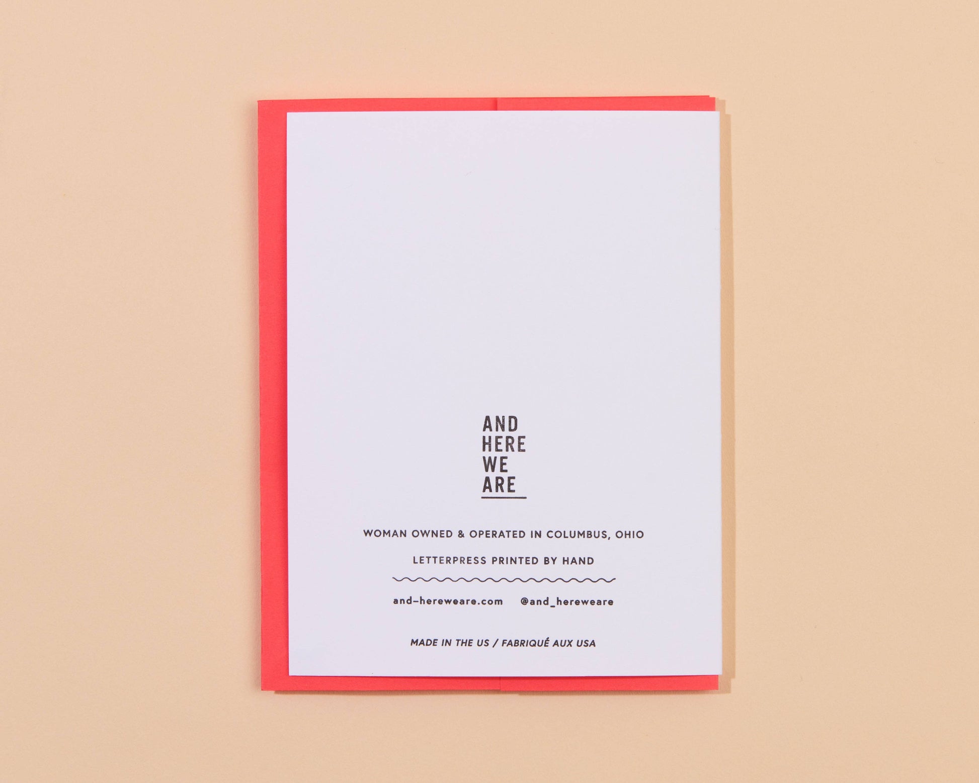 UGHHHHHH sympathy letterpress greeting card