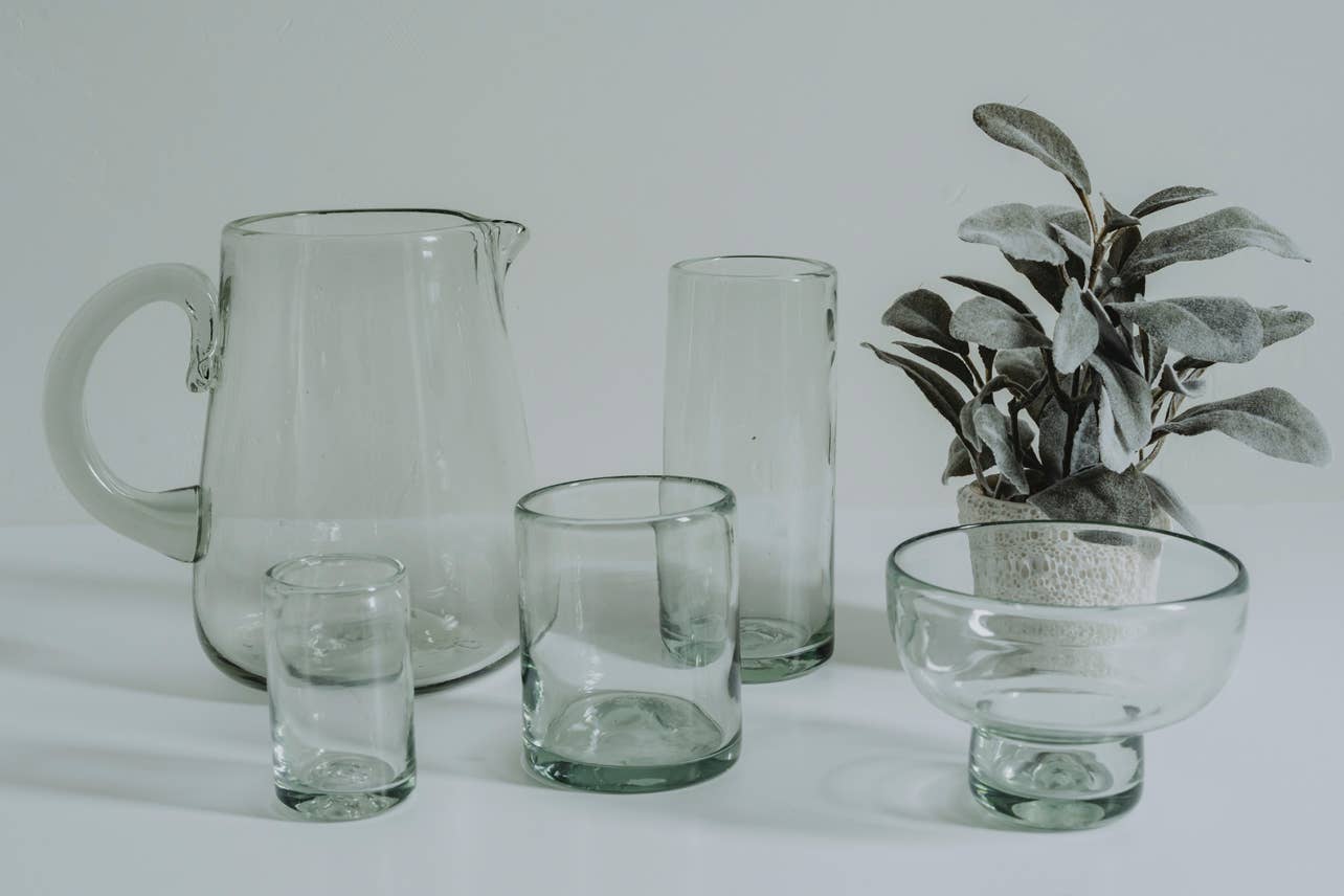 handblown mexican highball glasses