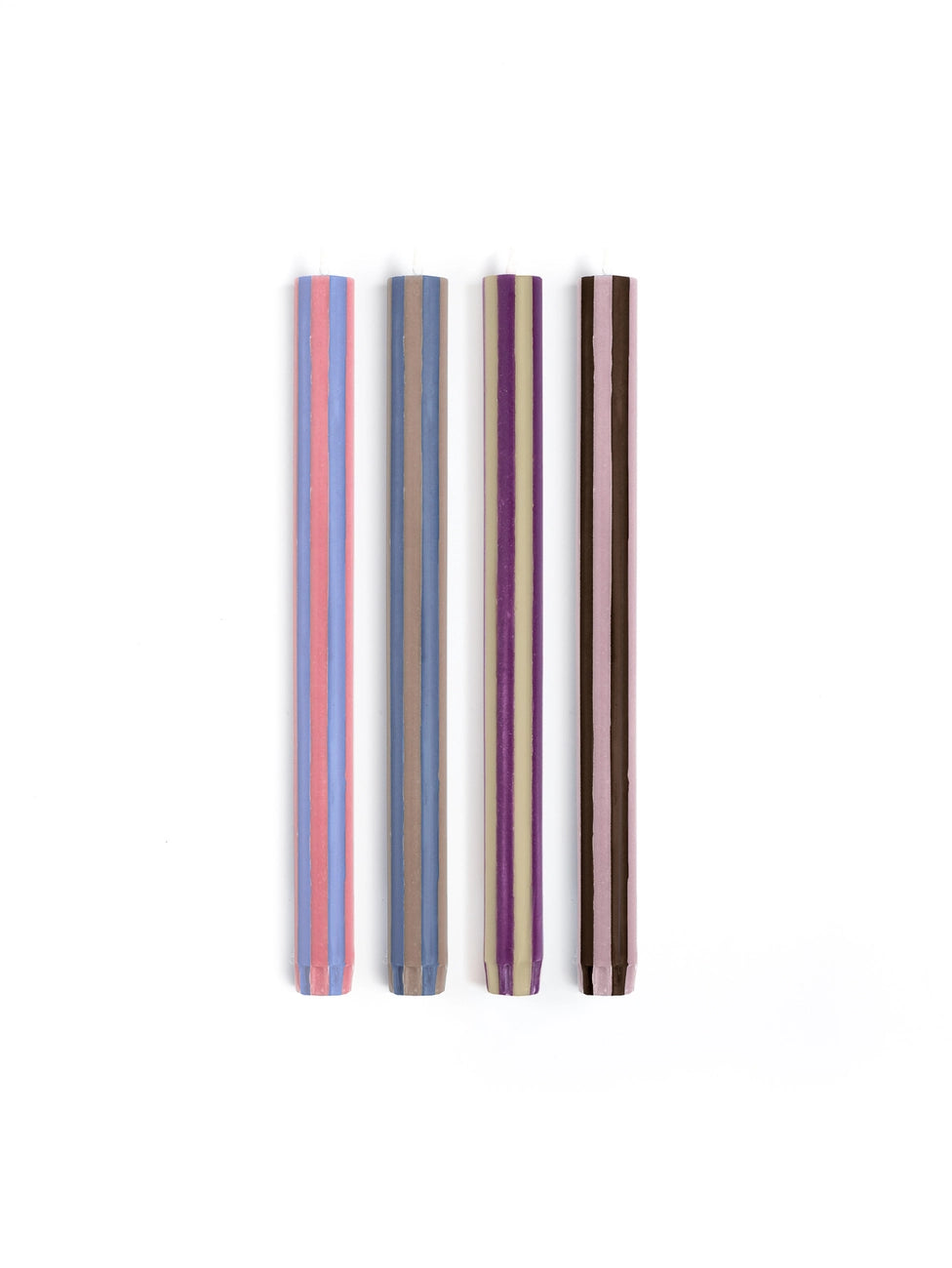 stripe dinner candle - singles!