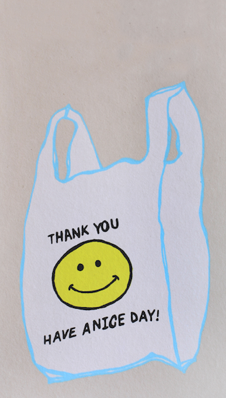 thank you bag greeting card