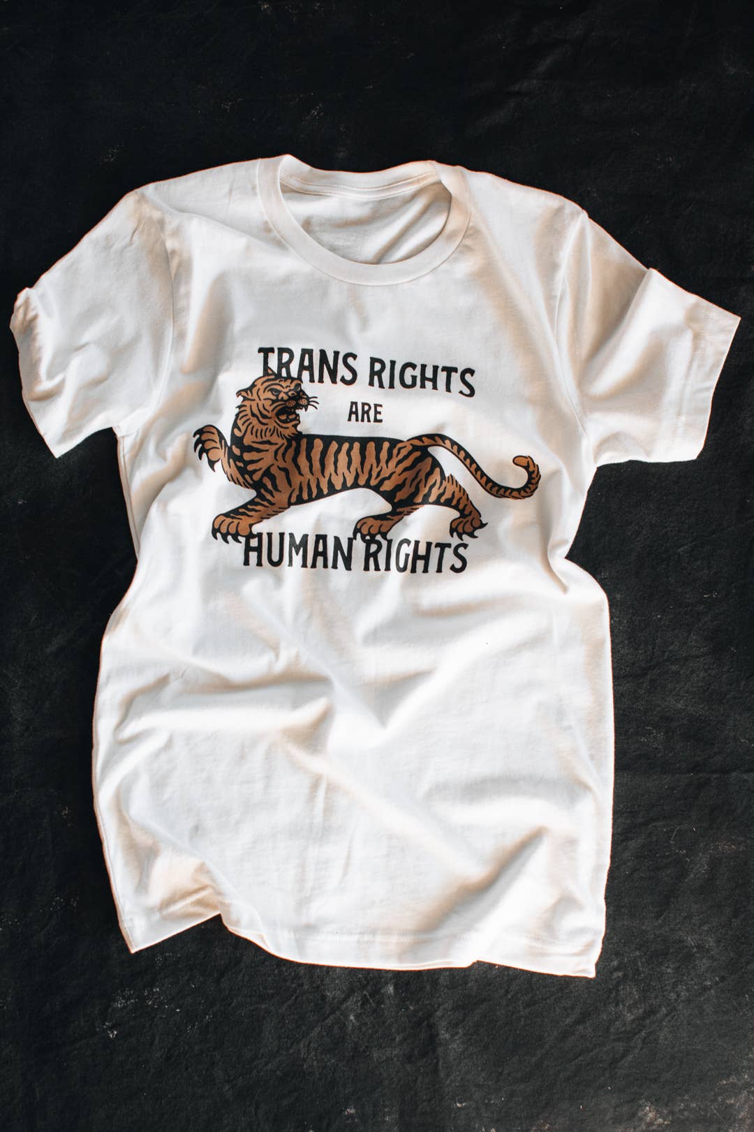 trans rights are human rights tee - white