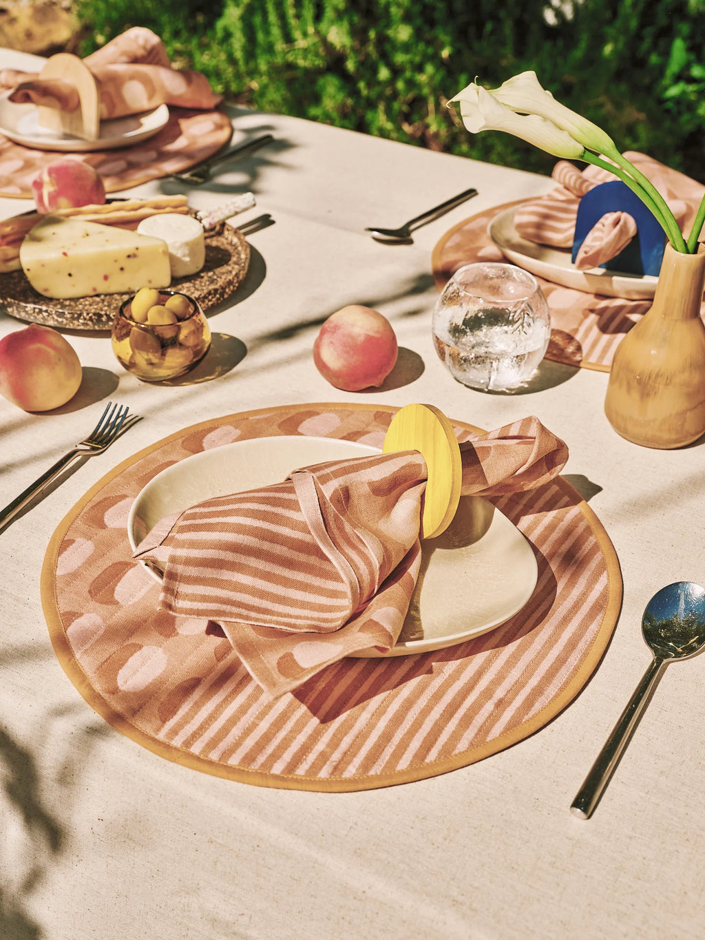 sonora block printed table napkins (set of 2) sand