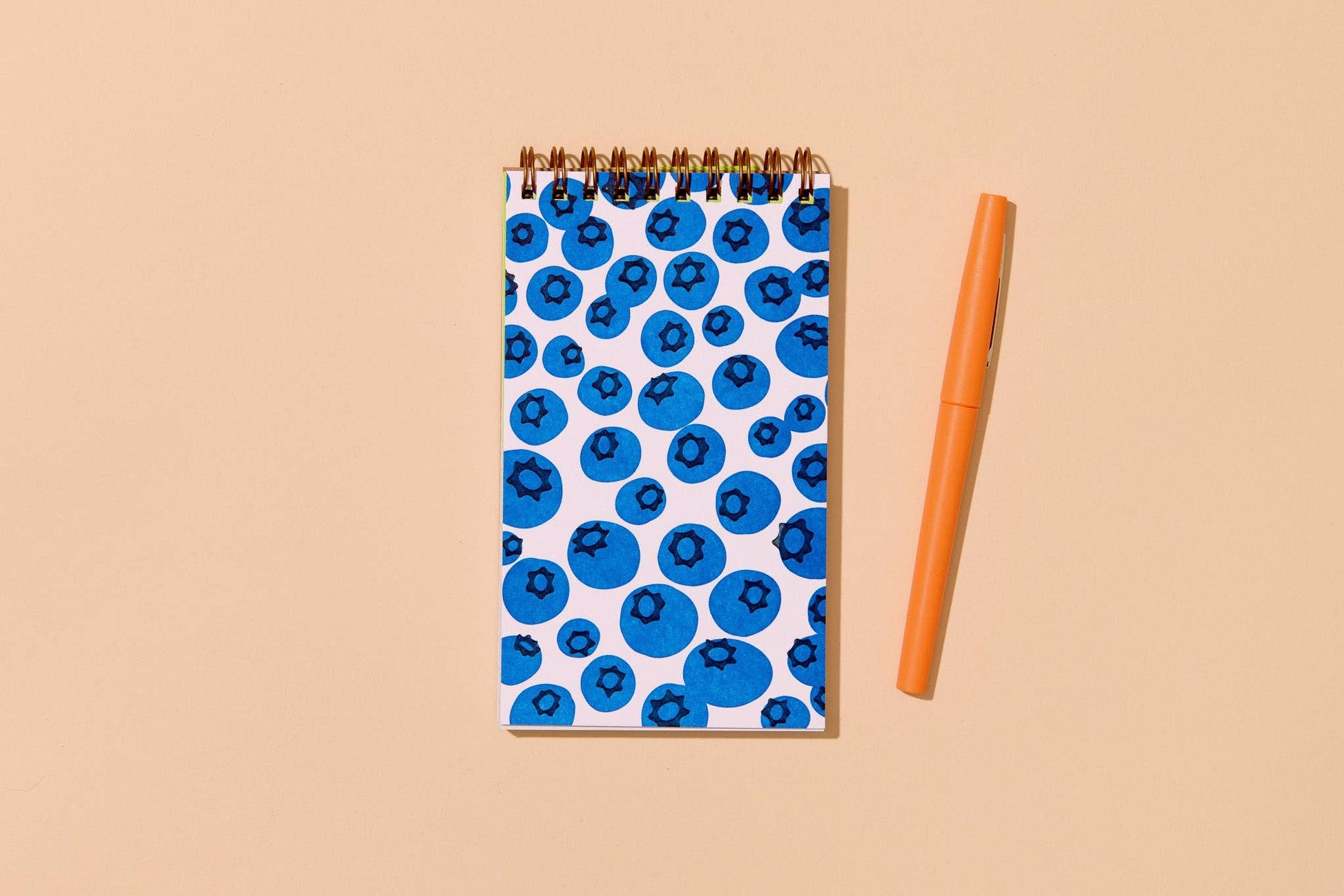 blueberry letterpress pocket-size spiral notebook