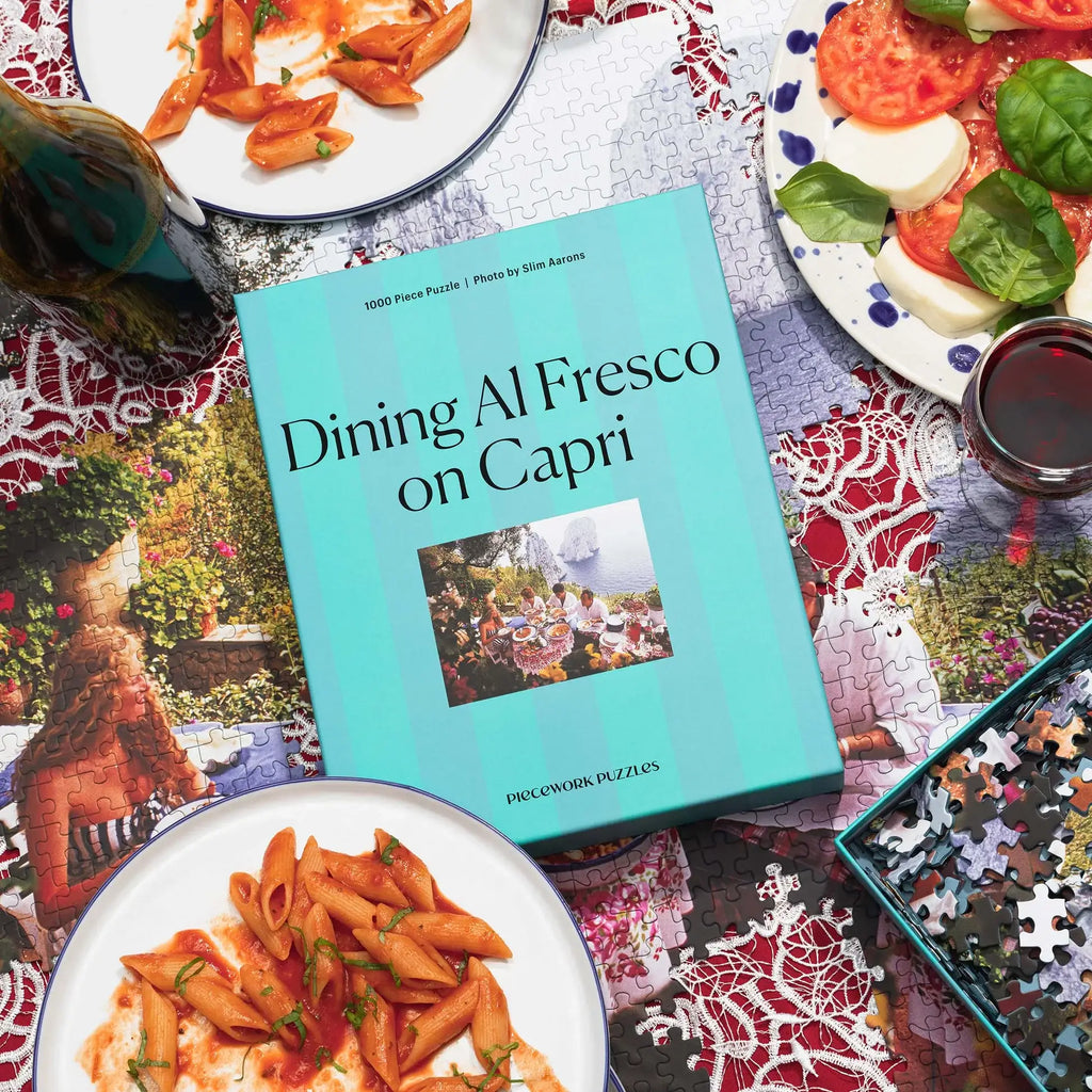 dining al fresco -  slim aarons collab - 1000 pieces puzzle