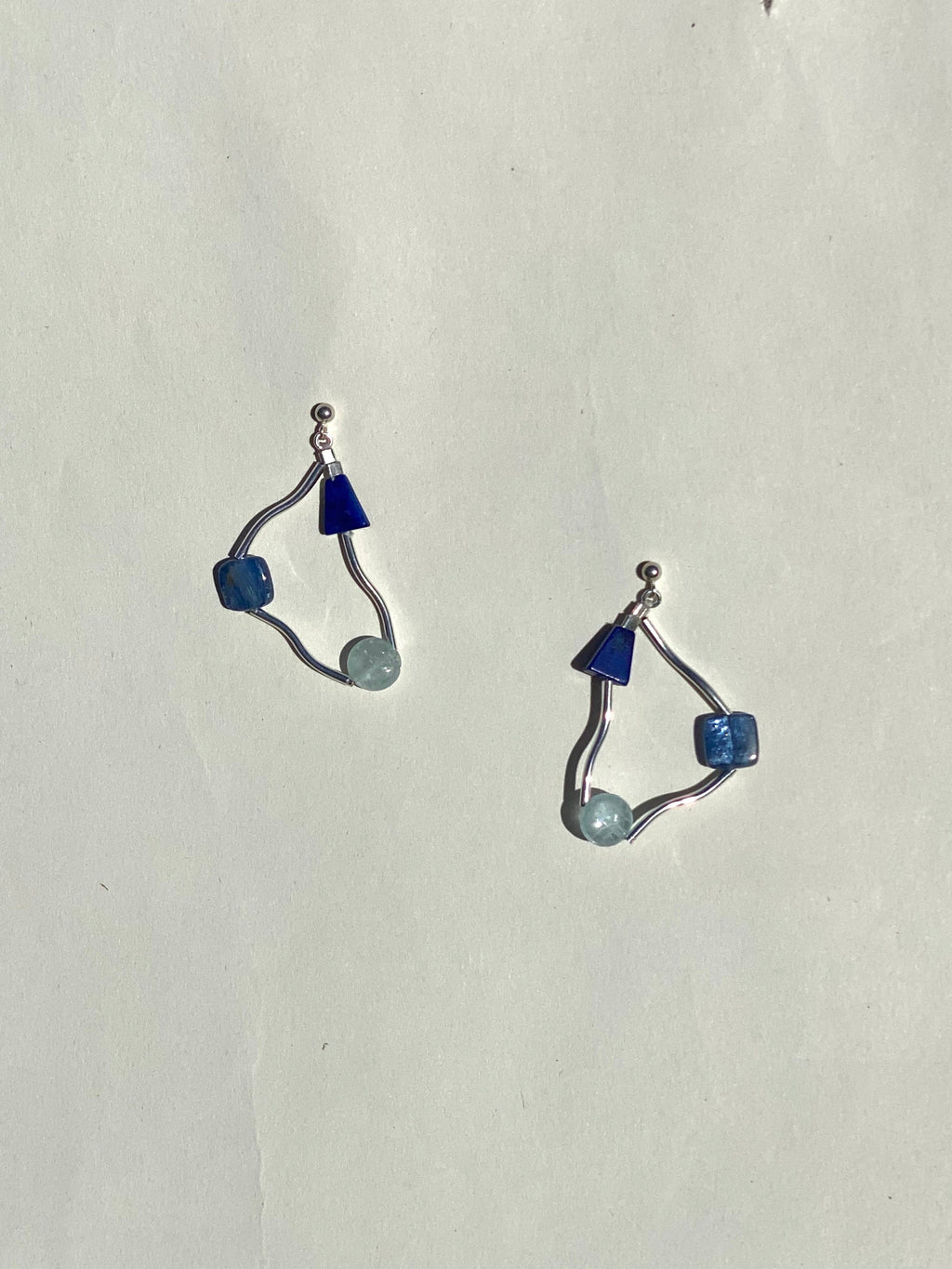 current earrings- aqua