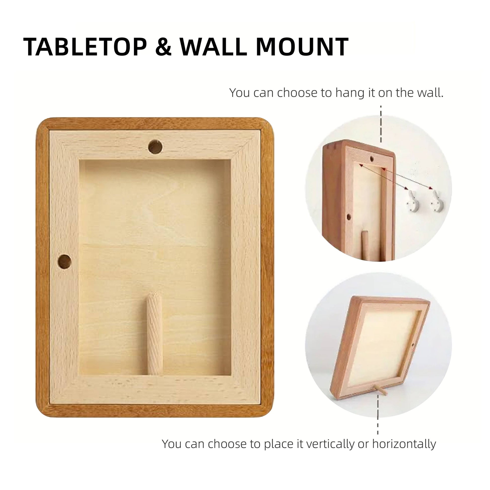 5x7" solid wood picture frame