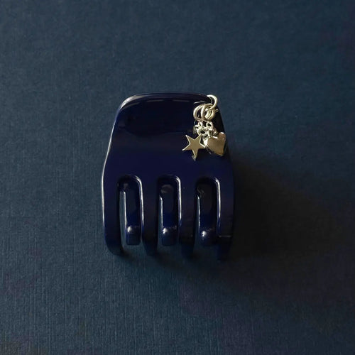 hair clip charm — lil star (silver)
